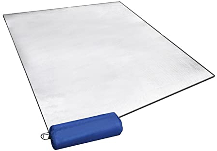Alu Isomatte Schaummatten Wasserdichtes Aluminiumfolie Eva Isomatte Matte Thermomatte, Faltbare Zeltmatte Bodenmatte, Outdoor Camping Matte Anti-Feutigkeit, 2 * 2M