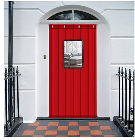 GOCHUSX Portière, Rideau De Porte À Isolation Thermique Réduction du Bruit Coupe-Vent Étanche Couverture De Porte Barrière Anti-Bruit Couverture Insonorisée(B,150x200)