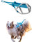 Non-stop dogwear FREEMOTION Harness 5.0 |111| Blue/Grey | Hunde-Geschirr für alle Sportarten, Größe:6