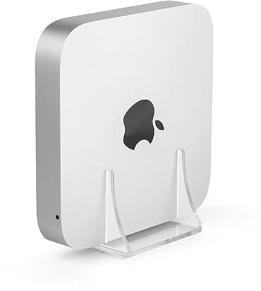 Aokicase Für 2010-2020 Mac mini Halter Apple TV Wandhalterung Ständer Halterung Zubehör mit integriertem Kabelmanagement,Smart Home Lautsprecher Zubehör Rack (Transparent) 004
