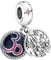 BEEUVIP Damen Schloss baumeln Charm Anhänger für Armband 925 Sterling Silber Geburtsstein Charms Beads passend für Armband