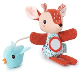 Lilliputiens - Fingerpuppe Stella - Plüsch zur Unterhaltung und Förderung von Babys - Mit Rassel, Spiegel und Knisterpapier - Spaßig und praktisch für unterwegs - Ab 6 Monaten - 83426