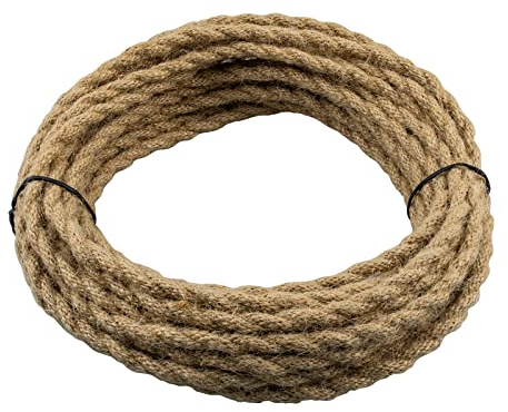 URCIANOW Corda Cavo Elettrico 2x0.75mm² Filo Vintage Elettrico 10 M Cavo Elettrico Vintage 2 Fli per Lampadario 18 AWG Stile Antico Filo Elettrico Vintage per Lampada Antica Progetti Fai Da Te