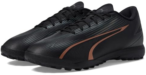 PUMA Men's Ultra Play Turf Trainer Soccer Cleats, Black-Copper Rose, 11, 10 UK