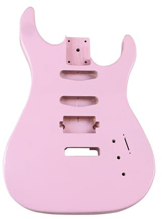 Harilla Unfertiger Gitarrenkorpus, Gitarrenkorpus-Ersatz, Bass-Zubehör-Ersatz, Holz-E-Gitarrenkorpus, Gitarren-DIY-Zubehör