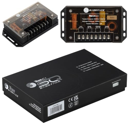 2 Passive Frequenzweichen BASSFACE Team SQC.1 4 Ohm 50 Watt rms 100 Watt max für 3-Wege-System, Tieftöner, Mitteltöner, Hochtöner, für Auto, paarweise
