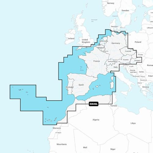 Garmin Central&West Europe Navionics+™ Marine Charts, Einheitsgröße