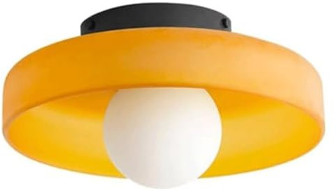 Moderne Korridor Deckenleuchten Große orange Glas Halb Einbauleuchte Küche Deckenleuchte Nordic einfache runde Schlafzimmer Wandleuchte Beleuchtung für so