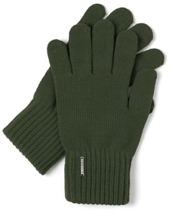 Vivisence Stylish And Warm Five-Finger Winter Gloves For Women With Wide Welt Finish Soft And Warm Wool Blend Material Ideal For Winter And Cold Autumn Days
