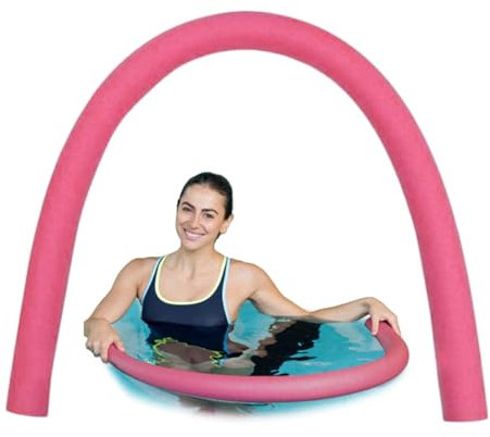 Schwimmnudel aus Schaumstoff, 152,4 x 6,6 cm, hoher Auftrieb, umweltfreundliches EPE, leichte Schwimmnudel for Kinder und Erwachsene, perfekt for Schwimmbäder, Seen und Heimwerkerprojekte(Pink)