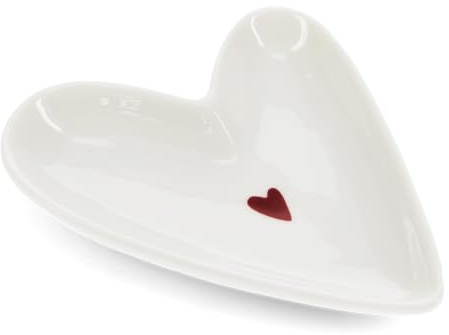 dotcomgiftshop Glossy Ceramic Trinket Dish - Heart