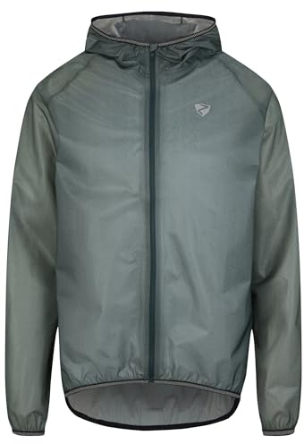 Ziener Herren NATIUS Regenjacke - Fahrrad|Mountainbike|Outdoor - wasserdicht,atmungsaktiv,super leicht, dark jungle, 50