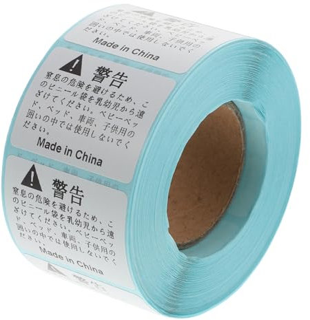 TEHAUX 800stücke Erstickungswarnung Aufkleber Selbstklebende Warnetiketten Für Verpackungen Für Haushalte Garagen Und Büros Langlebig Und Einfach Anzubringen