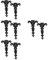 DOITOOL 4 Sätze Antike Türscharniere Automatische Scharniere Cool Firma Gestapeltes Favorisieren Teller Alt Türbeschläge Scharniere Für Innentüren Zinklegierung Black 2 Stück * 4