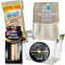 Kyeltri Shoe Cleaning Kit Bundle with 50ml Black Shoe Polish, Leather Cleaning Wipes, x2 Brushes, Microfibre Cleaning Cloth and Storage Box