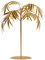 New Gold Palm Tree Table Decor – 28cm Luxury Gold Finish Centrepiece for Home – Tropical Palm Tree Ornament for Shelf, Mantel or Accent Table – Modern Home Décor N-74
