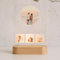Cristal Plaque Lampara Para Fotos “Nosotros” – Regalo Pareja Hombre y Mujer con 4 Fotos y Dedicatoria – Lamparas Personalizadas en Metacrilato con Luz LED para Aniversarios y Bodas