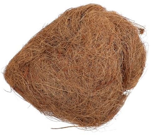 Natürliche Kokosfaser, Kokosfaser, Vogelmaterial für Tierlebensräume, optimale Belüftung, Feuchtigkeitsaufnahme, Komfort, Balance für kleine Vögel und Reptilien