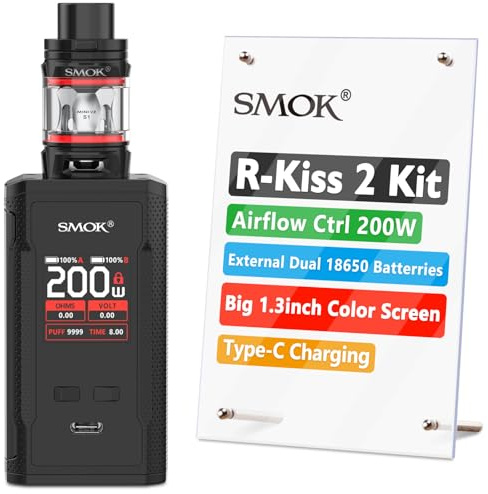 SMOK R-Kiss 2 Vaping Kit 200W, Black