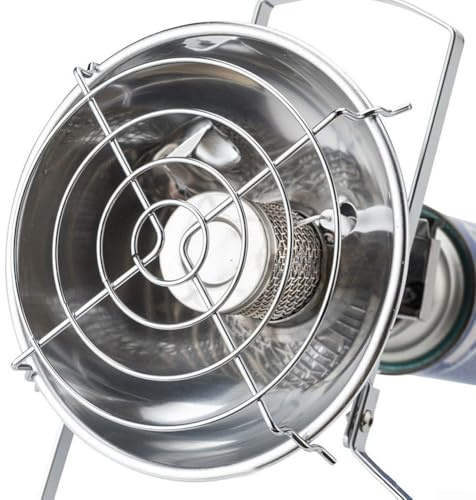 Tragbare Gasheizung für den Außenbereich, kompatibel mit Propan-Butan, Zelt- und Campingherdwärmer, Edelstahl-Konstruktion, 1 0 kW Ausgangsleistung