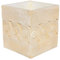 AnaParra Jardinera Cuadrada Moderna en hormigón aligerado para Exterior Cenefa 45X45X53cm. Natural Ocre
