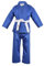 NORMAN Blau Kinder Karate-Anzug Gratis Weißer Gürtel Kinder Karate-Anzug - 130cm