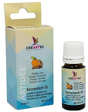CREARTEC - Kerzenduftöl - Duftnote: Orange Zimt - Parfümöl zur Herstellung von individuell duftenden Kerzen - 10 ml - Made in Germany