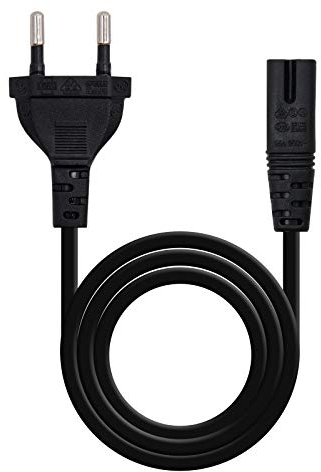 NANOCABLE CABLE ALIM. FORMA 8. CEE 7/16/M-C7/H. 1.5 M (10.22.0402)