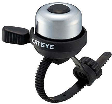 Cateye Wind doppelt Fahrradklingel – pb-1000, Silber/schwarz