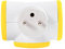 Watt&Co Base múltiple giratoria 3×16A Amarilla