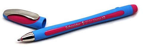 SCHNEIDER NOVUS Kugelschreiber Slider Memo XB pink schreibend