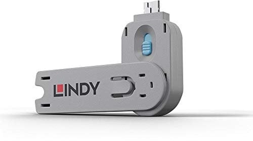 LINDY 40622 Schlüssel für USB Port Schloss, blau