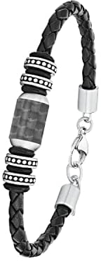 s.Oliver Identarmband Edelstahl Herren Armschmuck, Silber, Kommt in Schmuck Geschenk Box