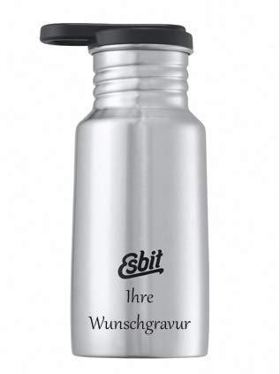 TR | Esbit Trinkflasche 'PICTOR' – 0,35 L Stahl, mit Namensgravur