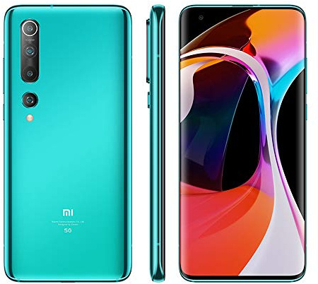 Mi 10 Smartphone Téléphone 8GB 256GB Connectivité et Performances 5G de Pointe Quad 90Hz 6,67 Quad Camera 108MP DotDisplay 4780mAh Vert