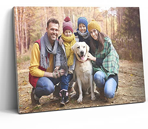 Detalles Creativos Toile Personnalisée avec Photo - Impression sur Toile Personnalisable pour Cadeau Original et Décoration Murale - Tableau Moderne Prêt à Accrocher (40 x 30 cm)