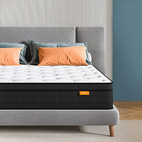 LANKOU 7-zone cold foam mattress, pocket spring core, orthopaedically medium firm, orthopaedic Öko-Tex certified. Independent beds, small double quiet mattress (4FT 122 * 191 * 24cm)