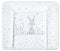 Julius Zöllner Wickelauflage Softy 75x75 cm - Wickelunterlage - wasserdicht und abwischbar - Made in Germany – Oeko-Tex Standard 100 – Häschen und Eule
