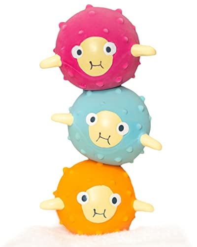 Splash About Pack of 3 Pufferfish Sensory Pool & Bath Toys