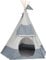 HABA Terra Kids Tipi Zelt - Großes Kinder-Spielzelt für drinnen & draußen - mit aufgeklappten Schutzrändern - aus hochwertigem Stoff – 1305393001