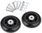 Generic Ersatz Rollen für Koffer Gummi Rollen Räder Ersatz Wheels Rad für Trolley Samsonite Hartschalenkoffer Rollen mit kugellager Ersatzteile Reparatur Set (64 * 6 * 18mm A: 30mm und 35mm)