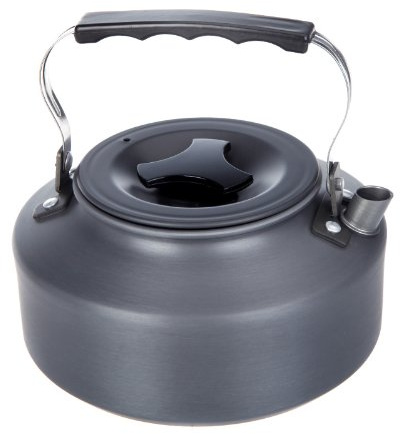 Doorslay Bouilloire de camping en alliage d'aluminium avec sac de transport, cafetière compacte et légère, 0,8 L/1,1 L/1,2 L/1,6 L en option