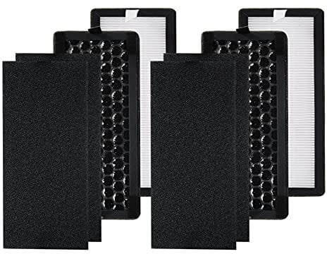 PUREBURG Replacement Filter Set Compatible with Silentnight 38060 Air Purifier, Part 38063 also Compatible with Netta Air Purifier 28W,2-Pack