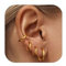 LOLIAS Kleine Goldene Creolen Ohrringe für Damen 316L Chirurgenstahl Huggie Creolen Ohrringe Knorpel Nase Lippen Daith Helix Piercing Schmuck Tiny Sleeper Creolen 18G Ohrpiercing 6/8/10/12MM