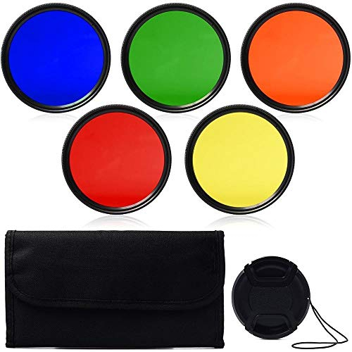 Full Color Filter Kit Objektivkappe 37 40,5 43 46 49 52 55 58 62 67 72 77 82 (Caliber : 82mm, Color : Colour Filter kit)