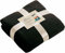 Schnoschi Schwarze Fleece Kuscheldecke mit Namen Bestickt 170 x 130 cm Sofadecke Fleecedecke warme Decke
