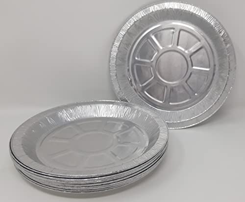 Aluminium Foil 6 17cm Round Pie Flan Tart Plates Trays BBQ 169x144x14mm 200cc (100)