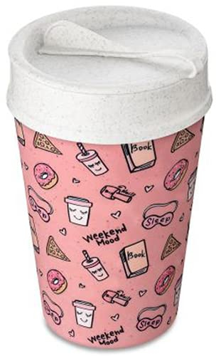 Koziol Gobelet isotherme Iso To Go Weekend, mug isotherme Strawberry Ice Cream 400 ml