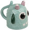 MIJOMA Upside-Down-Mug Kopfüber-Tasse – Lustiger Kaffeebecher aus Keramik – Umgedrehter Henkelbecher für Kaffee & Tee – 500 ml (Monster blau)
