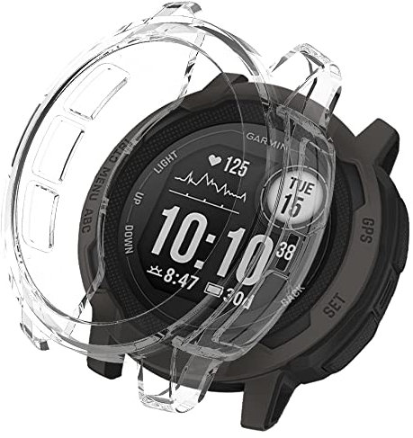 KeeFos Cover Compatibile con Garmin Instinct 2S, Morbida TPU Pellicola Protettiva Custodia, Resistente Antigraffio Case (Trasparente)